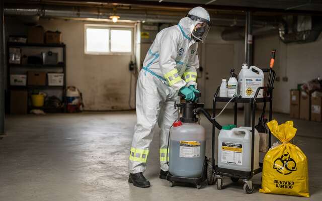 Sewage cleanup service